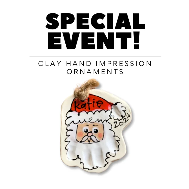 Kids Clay Workshop: Santa Handprint Ornaments
