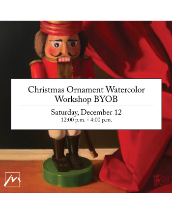 Christmas Ornament Watercolor Workshop BYOB