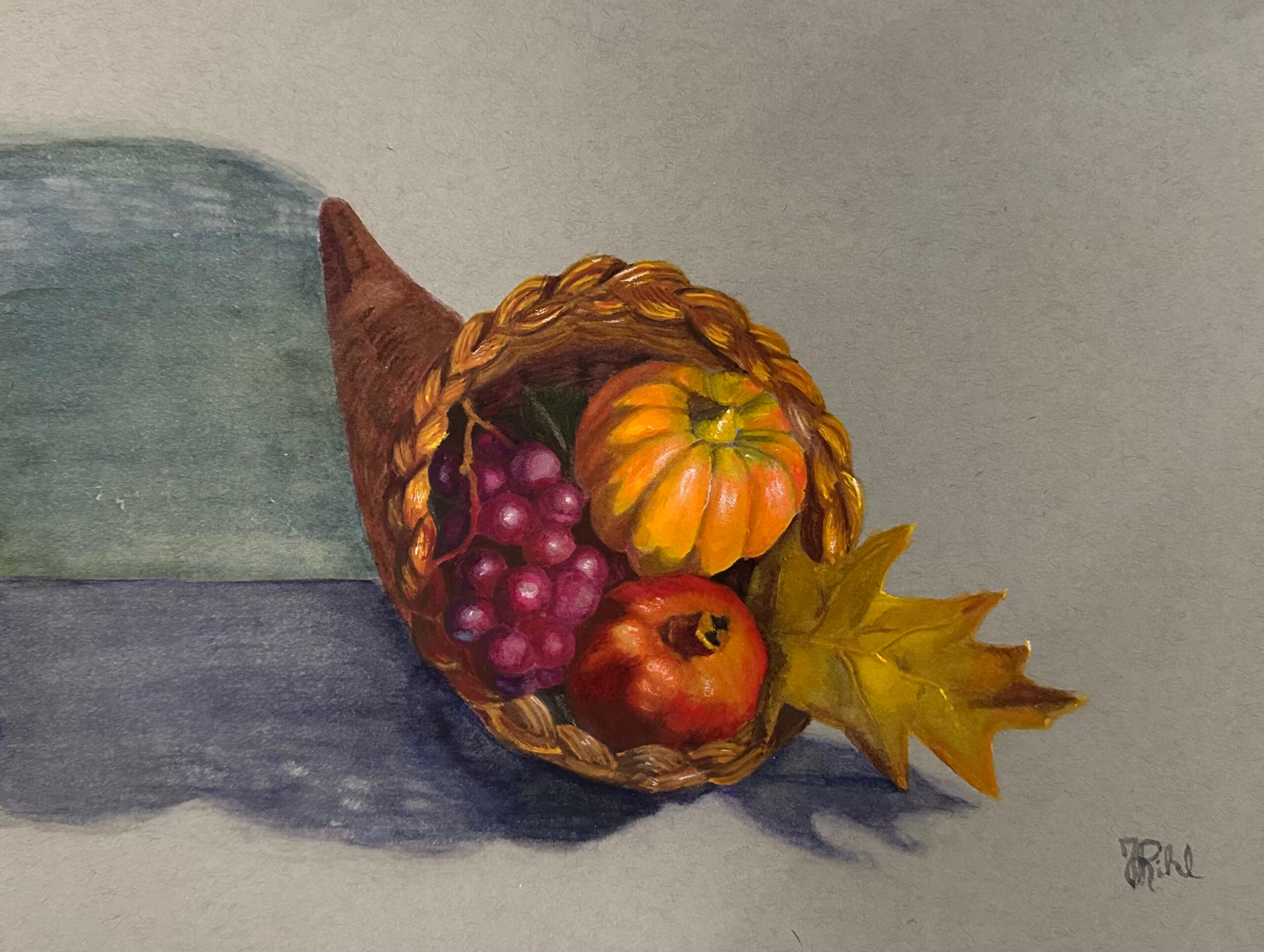 Autumn Harvest Colored Pencil Workshop BYOB & Pie to Share!