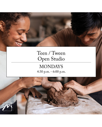 Monday Afternoon Teens & Tweens Pottery Open Studio